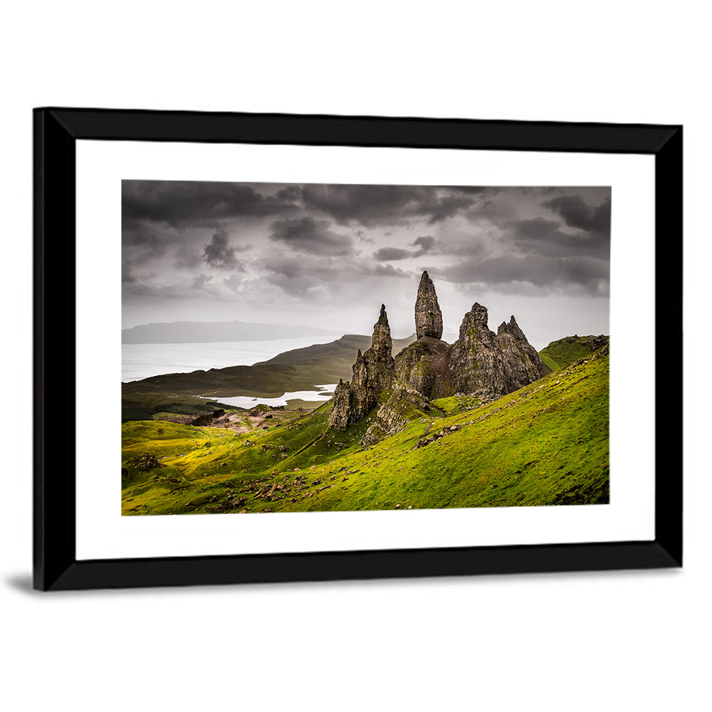 Old Man Of Storr Rock Formation In Scotland Wall Art