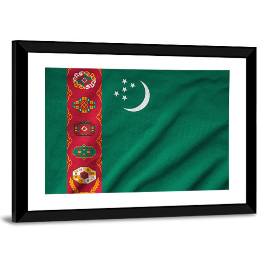 Flag Of Turkmenistan Wall Art