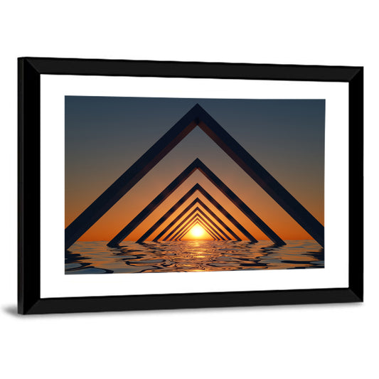 Seascape with Corner Arches Wall Art