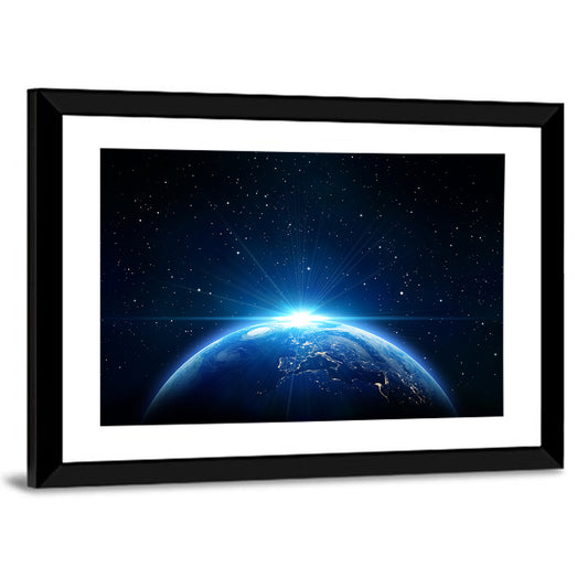 Earth From Space Wall Art