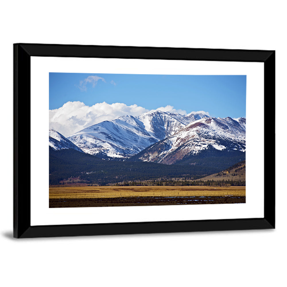 Snow-capped Colorado Peaks Wall Art