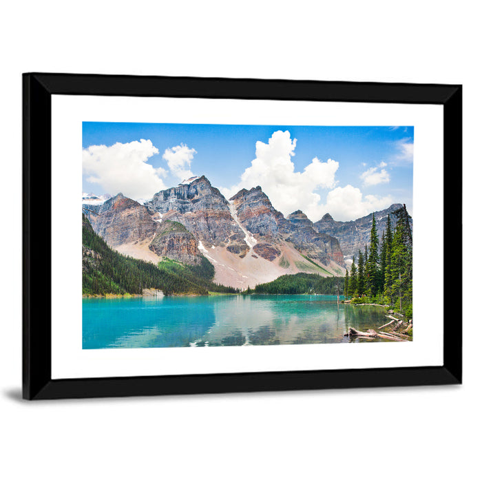 Moraine Lake Reflections Wall Art as a framed print