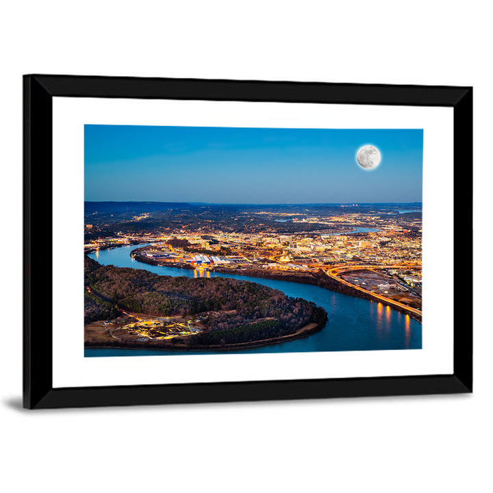 Chattanooga Night Skyline Wall Art