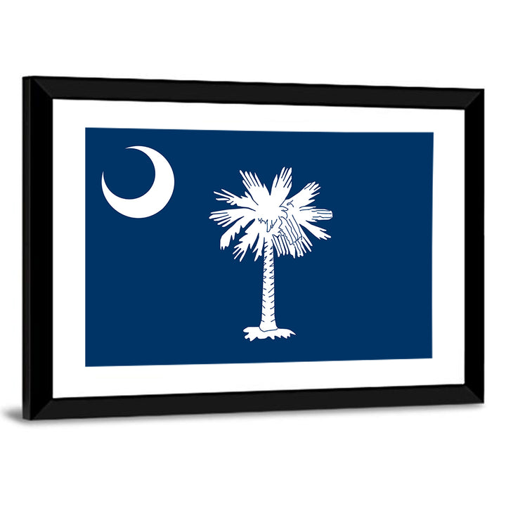 South Carolina Flag Graphic Wall Art