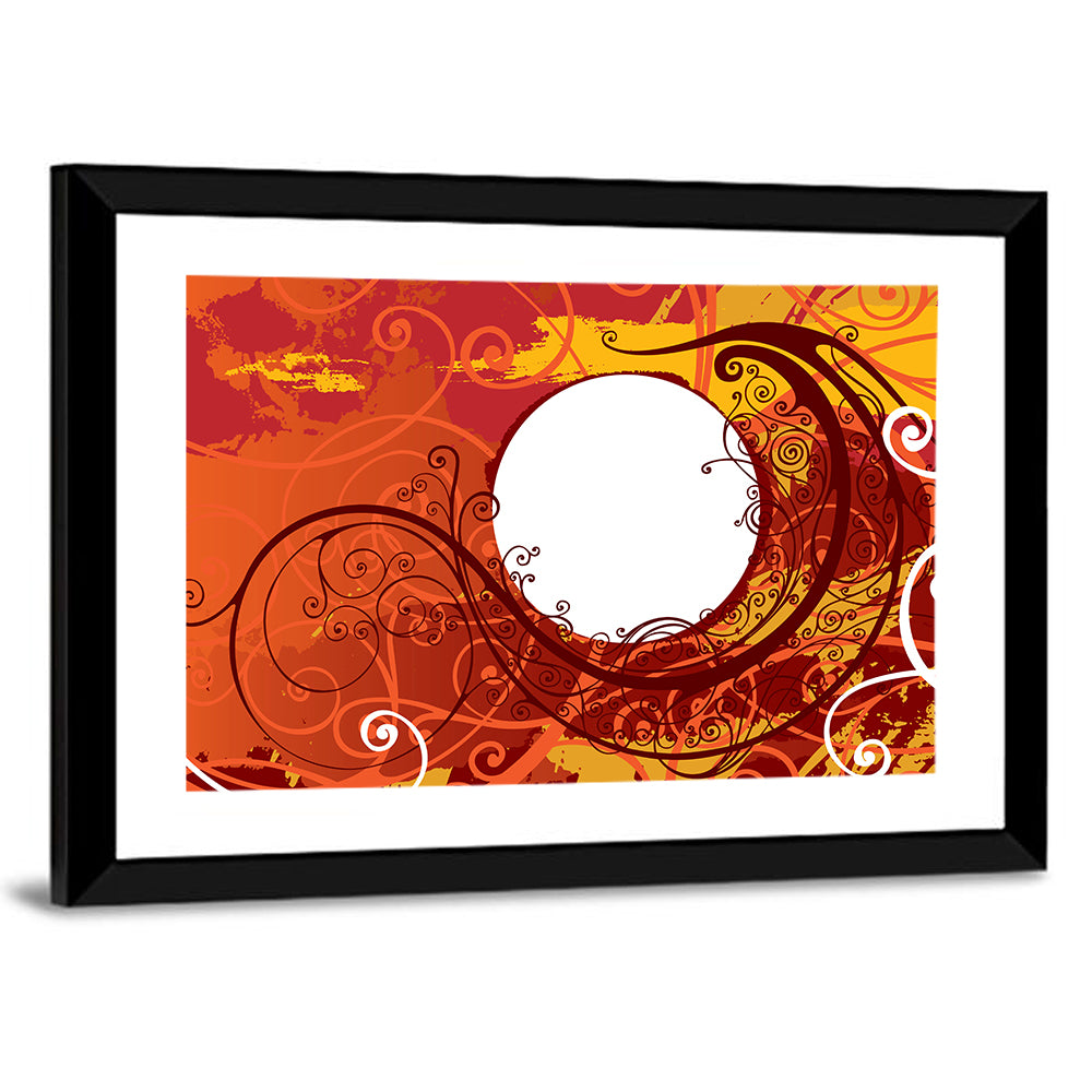 Floral Scrollwork Ornament Wall Art