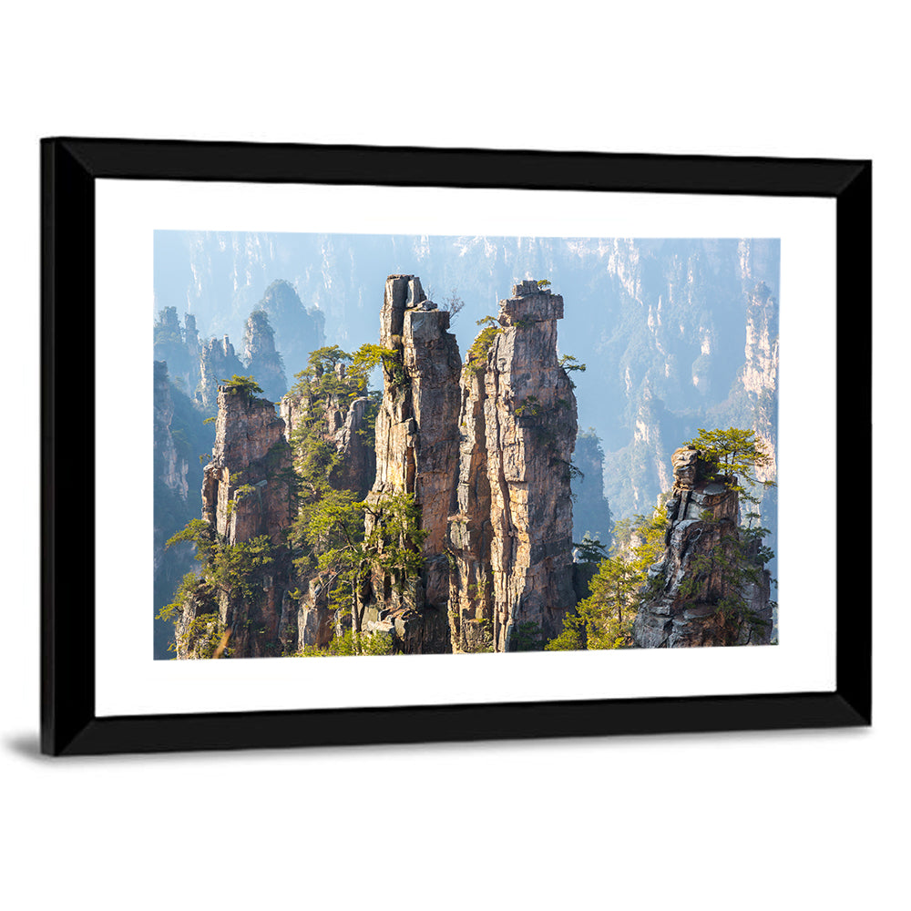 Zhangjiajie Sandstone Pillars Wall Art