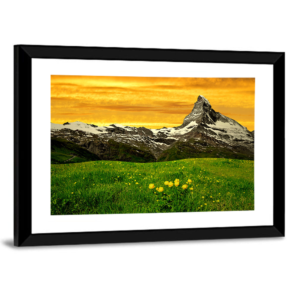 Golden Hour at the Matterhorn Wall Art