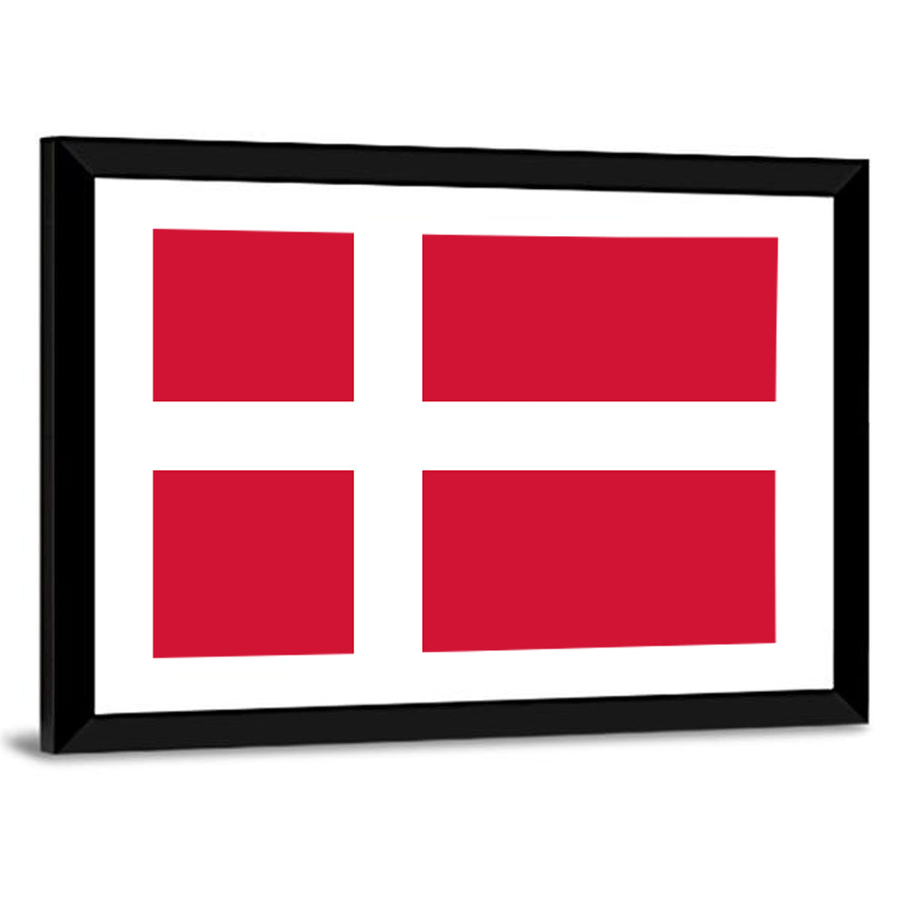Danish Flag Nordic Cross Wall Art