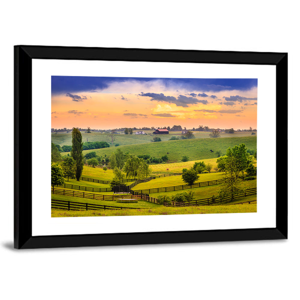 Evening Scene In Kentucky Wall Art