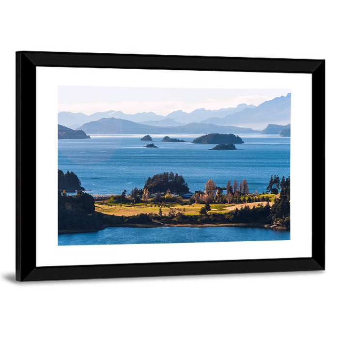 Nahuel Huapi Lake Golden Hour Wall Art as a framed print