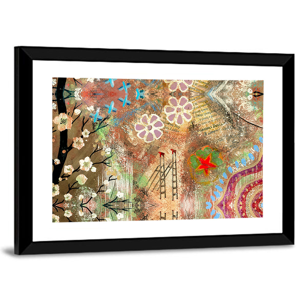 Vintage Scrapbook Collage Wall Art