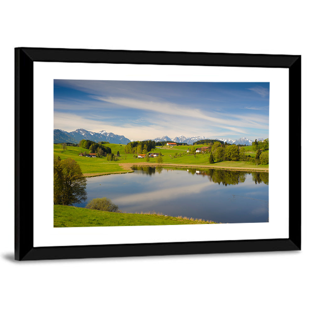 Bavarian Mountain Lake Wall Art