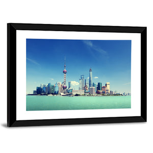 Shanghai Skyline Wall Art