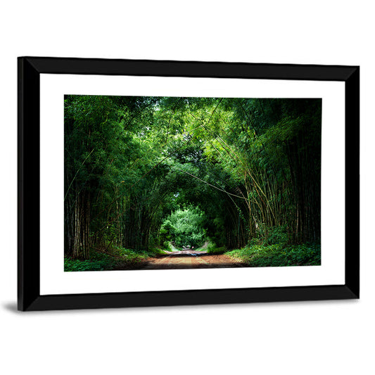 Road With Bamboo In Kyoto Wall Art