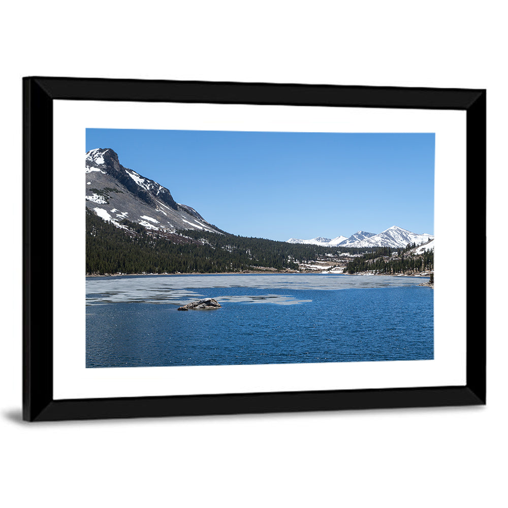Yosemite Frozen Lake Scene Wall Art