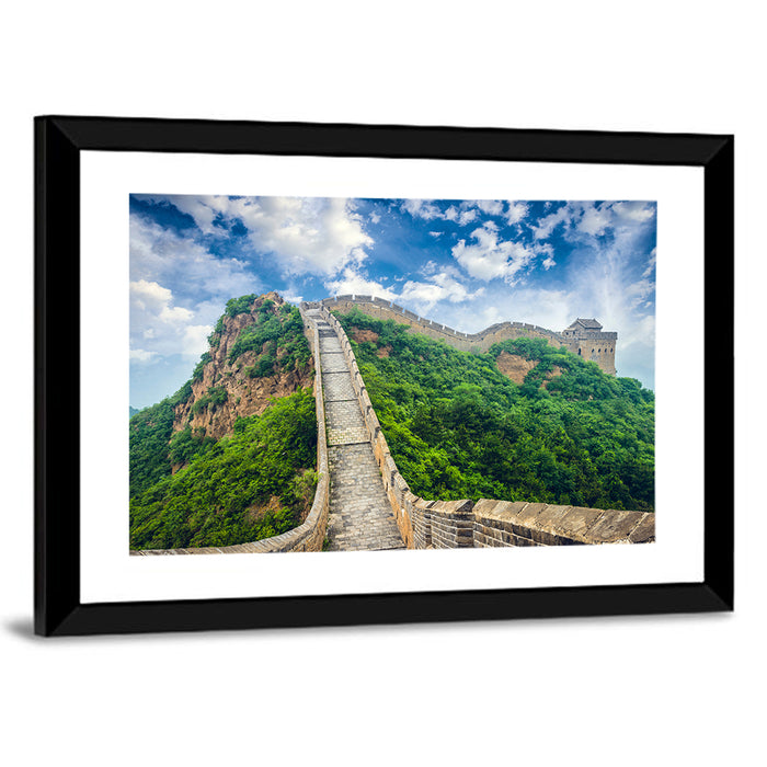 Great Stone Staircase Wall Art as a framed print