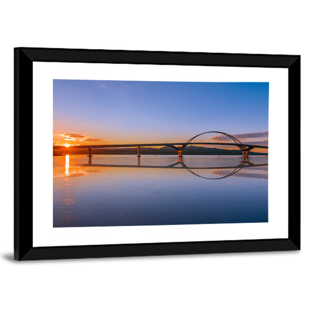 Champlain Bridge at Sunset Wall Art