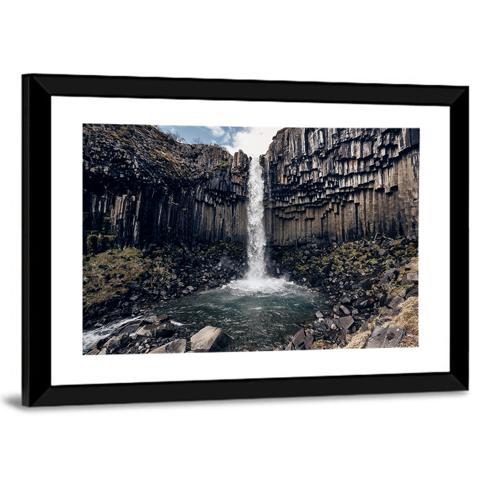 Svartifoss Black Waterfall Wall Art