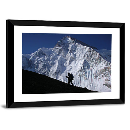 Mountain Climber Silhouette Wall Art