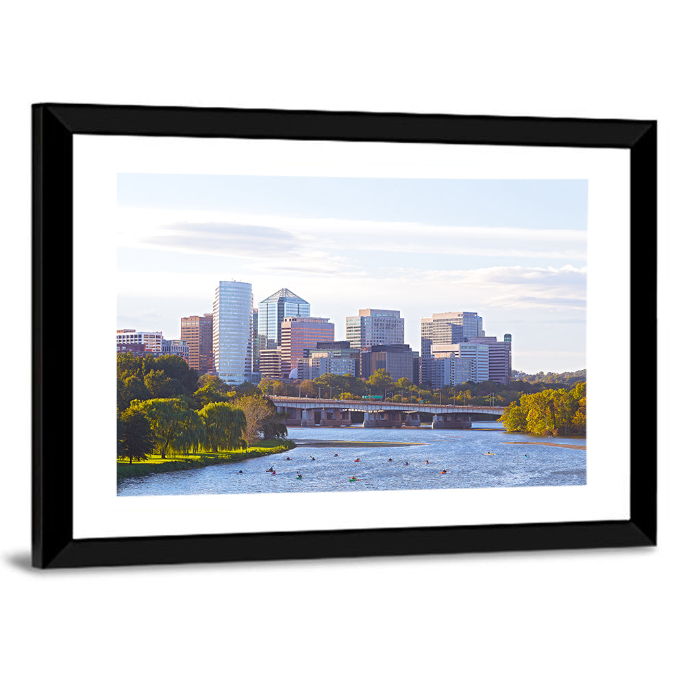 Rosslyn Skyline with Kayaks Wall Art