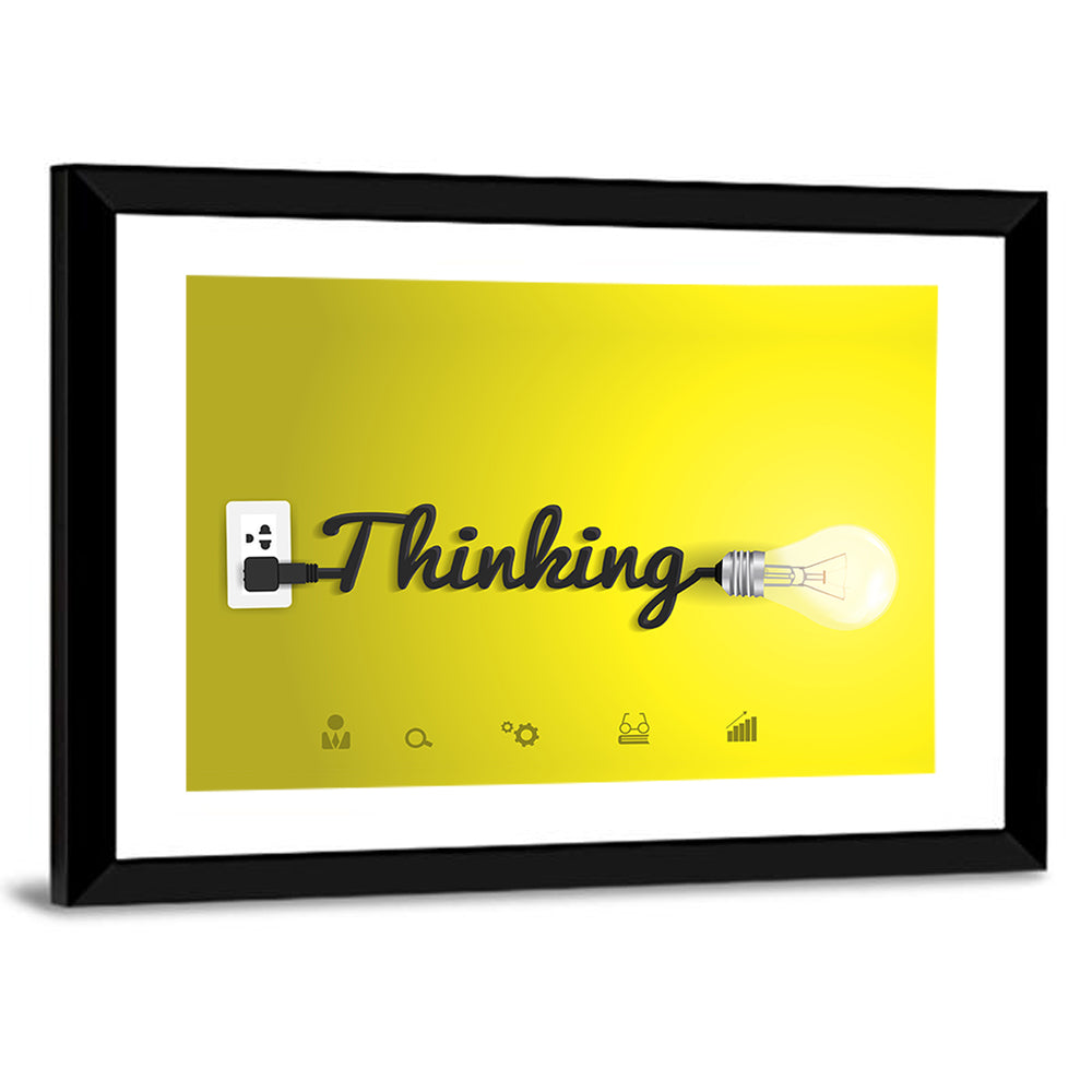 Thinking Cord Typography Wall Art