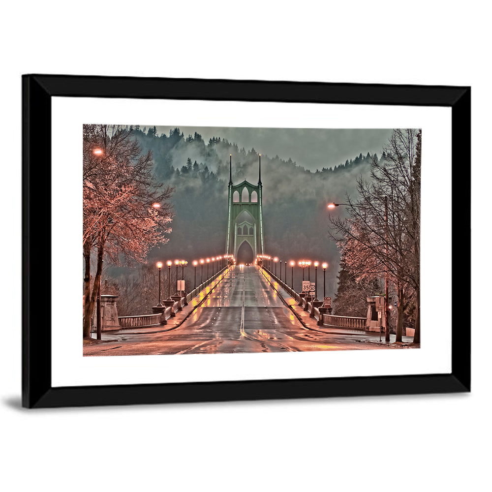 St. Johns Bridge In Portland Wall Art