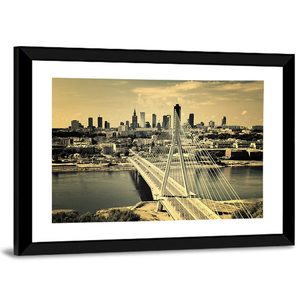 Warsaw Bird's-eye View Wall Art