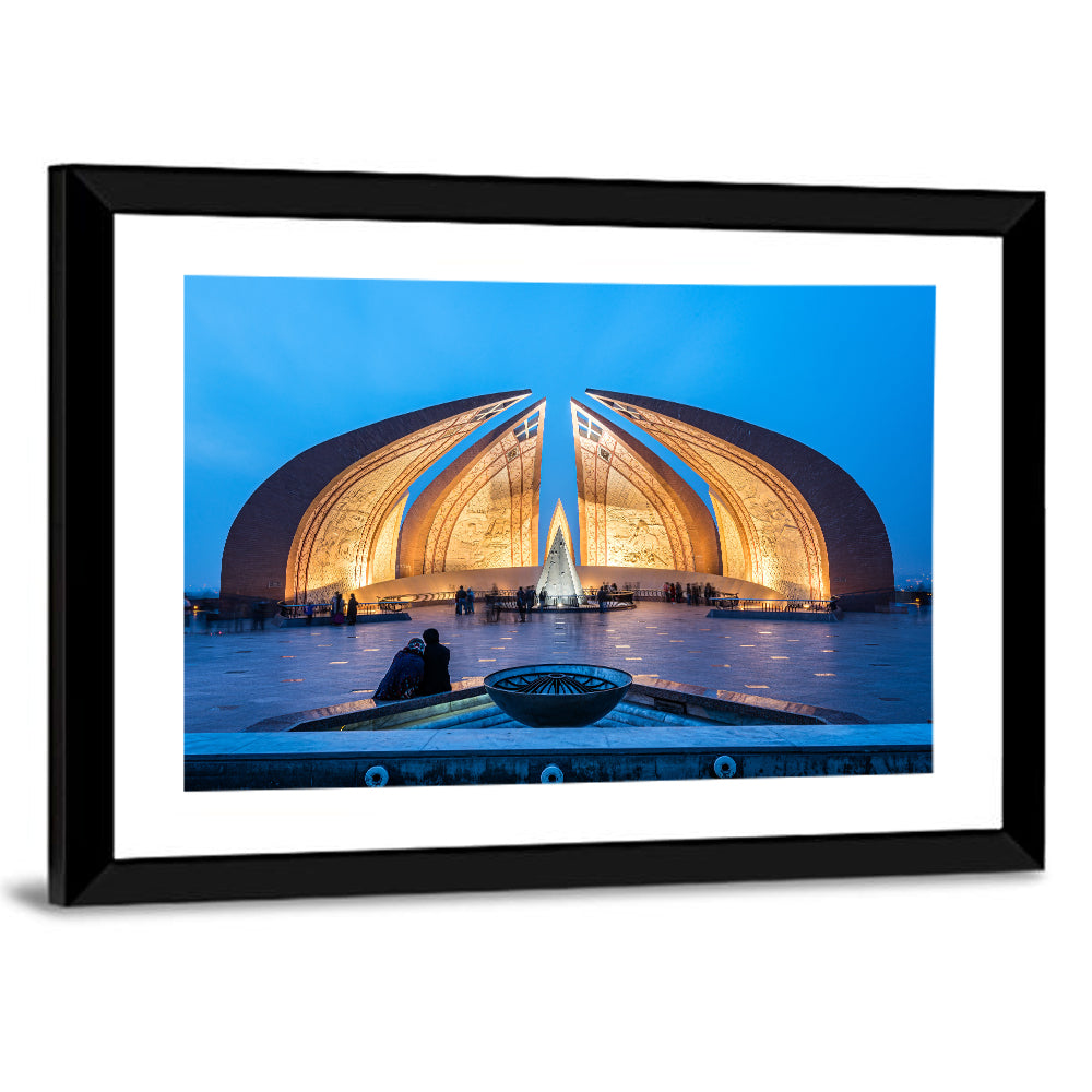 Pakistan Monument at Blue Hour Wall Art