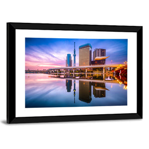 Tokyo Skyline & Sumida River At Dawn Wall Art