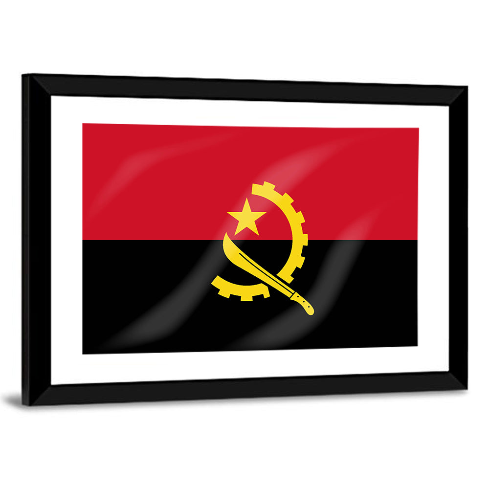 Flag of Angola Wall Art