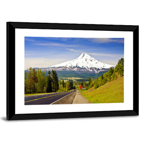 Mt Hood from a Road Wall Art