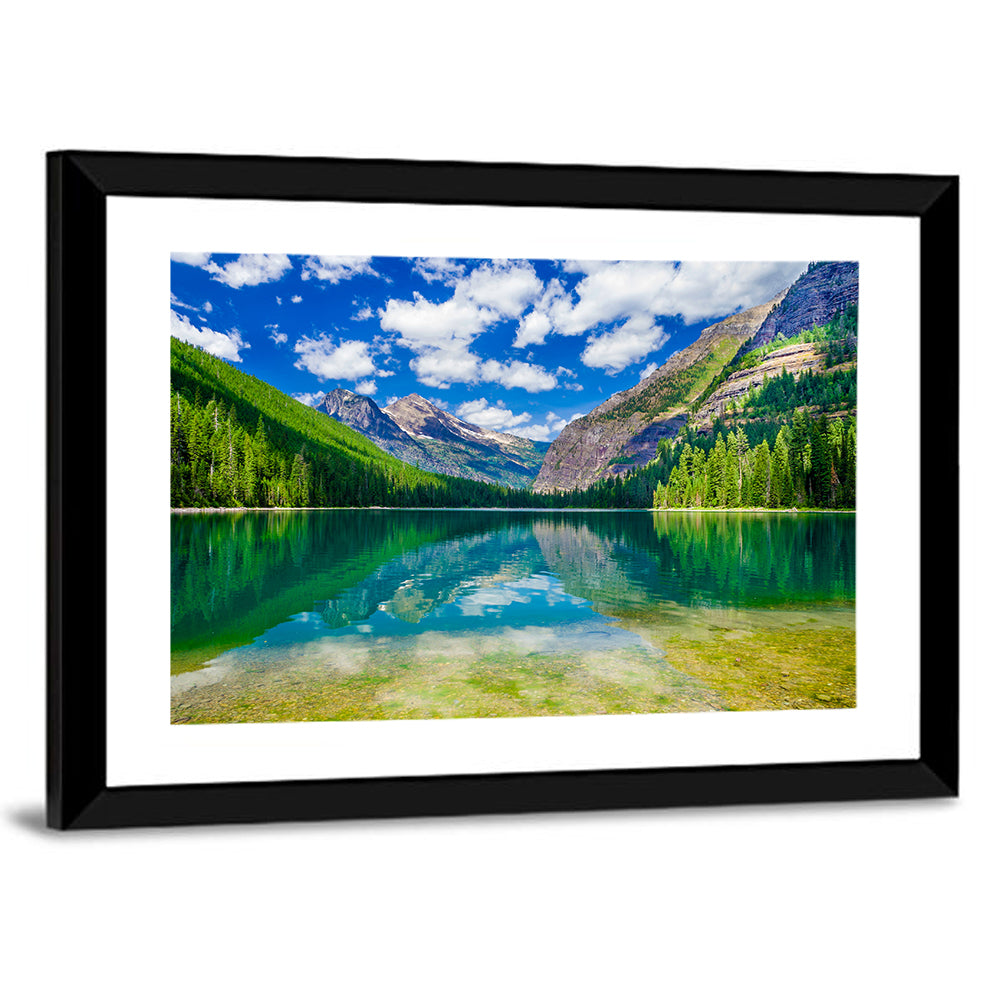 Avalanche Lake Reflection, Glacier National Park Wall Art
