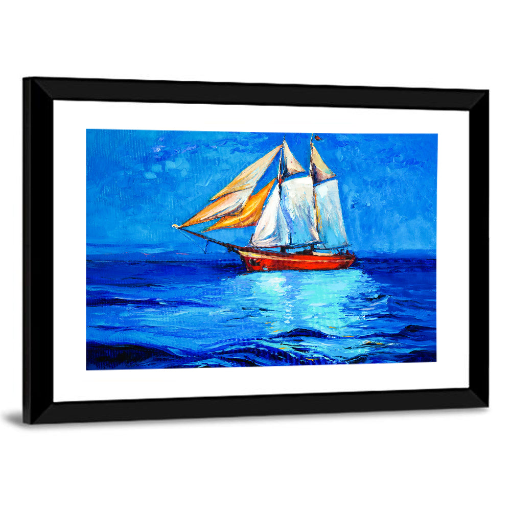 Sailboat at Golden Hour Wall Art