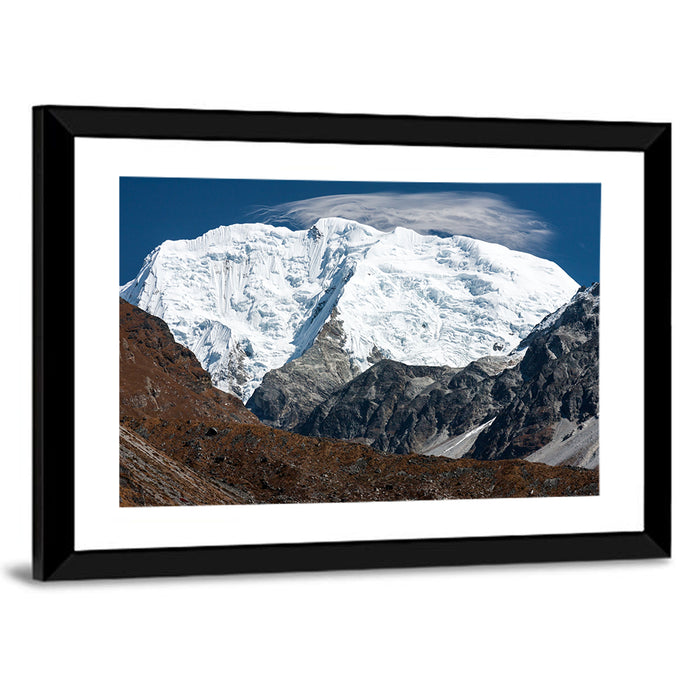 Mt Shishapangma View Wall Art as a framed print