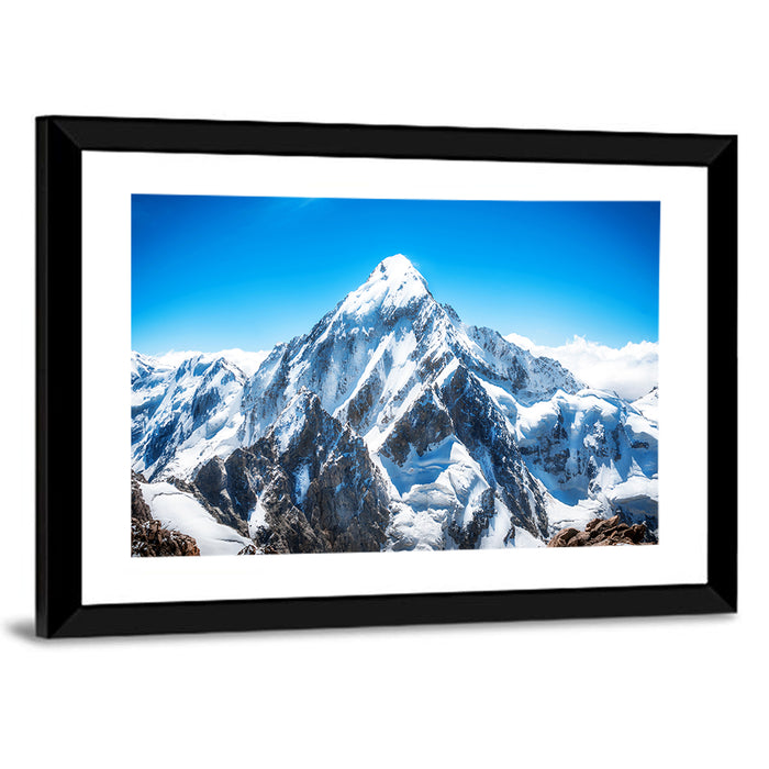 Mount Everest Peak Wall Art as a framed print
