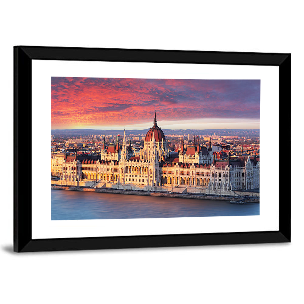 Hungarian Parliament at Dawn Wall Art