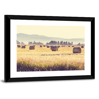 Hay Bales Field Wall Art