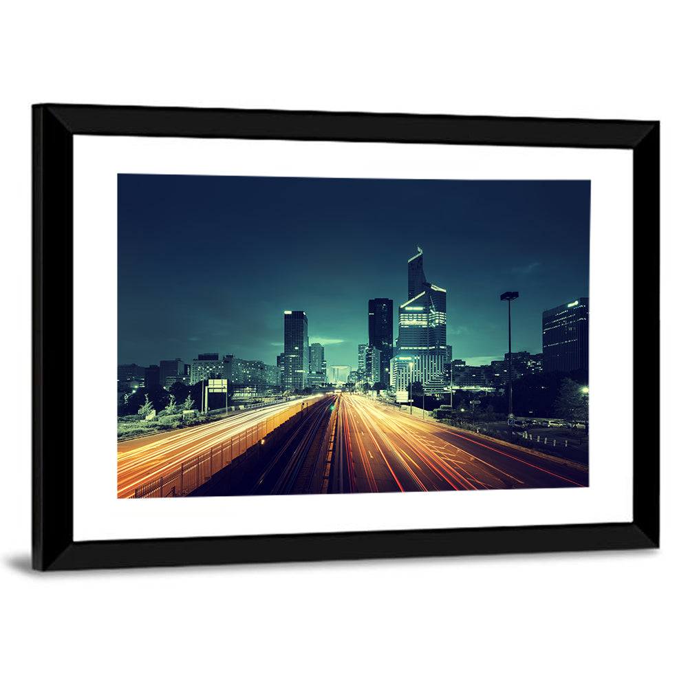 Paris LaDefense In Sunset Time France Wall Art