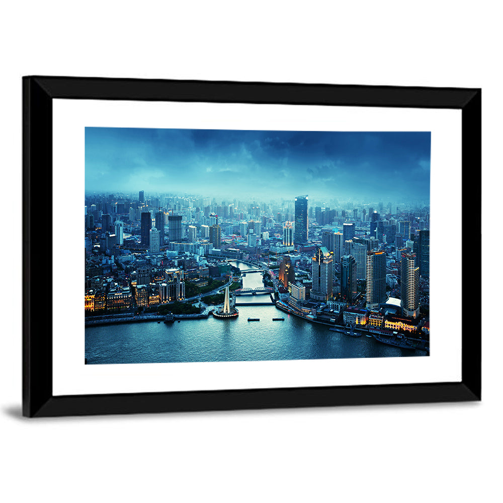 Shanghai at Sunset Wall Art