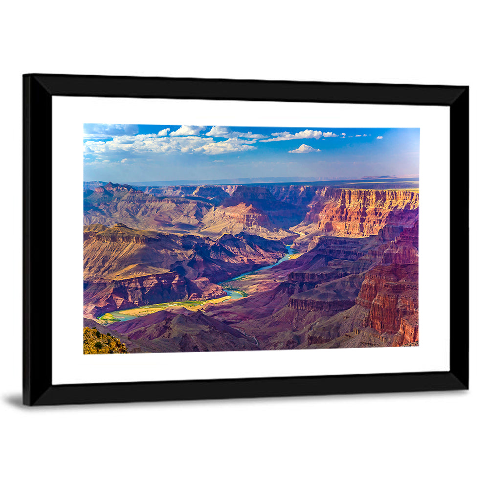 Grand Canyon At Sunrise With River Colorado Wall Art