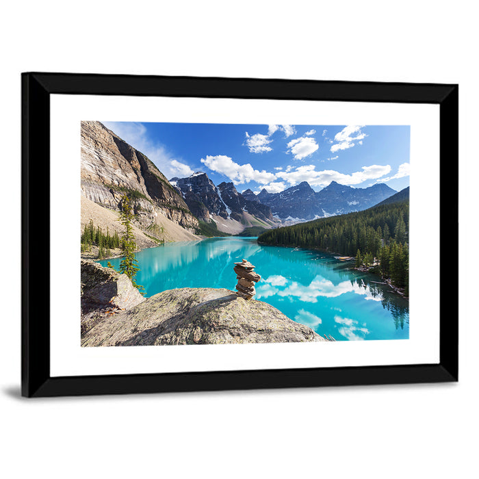 Moraine Lake, Banff National Park Wall Art as a framed print
