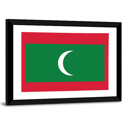 Flag Of Maldives Wall Art