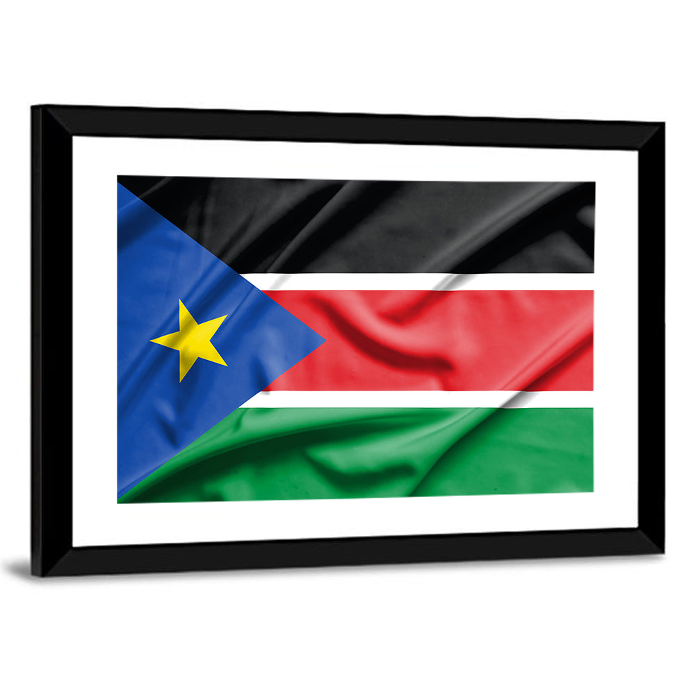 South Sudan Flag Wall Art