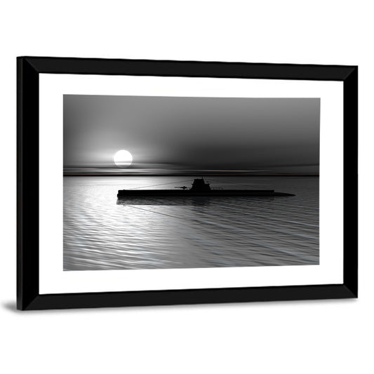 Submarine On Sea Wall Art