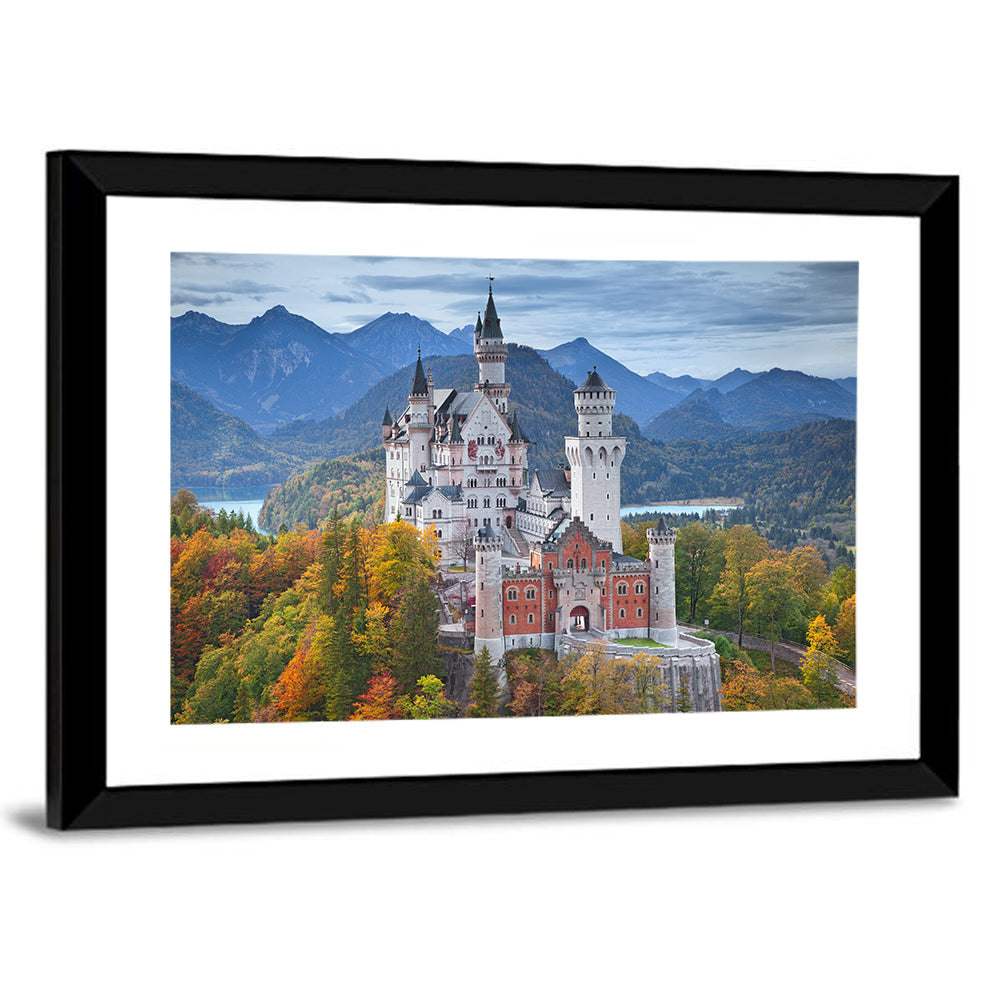 Neuschwanstein Castle in Autumn Wall Art