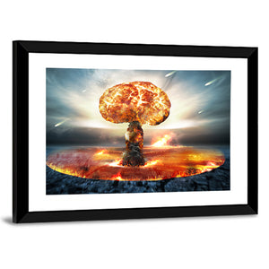 Danger Of Nuclear War Illustration Wall Art