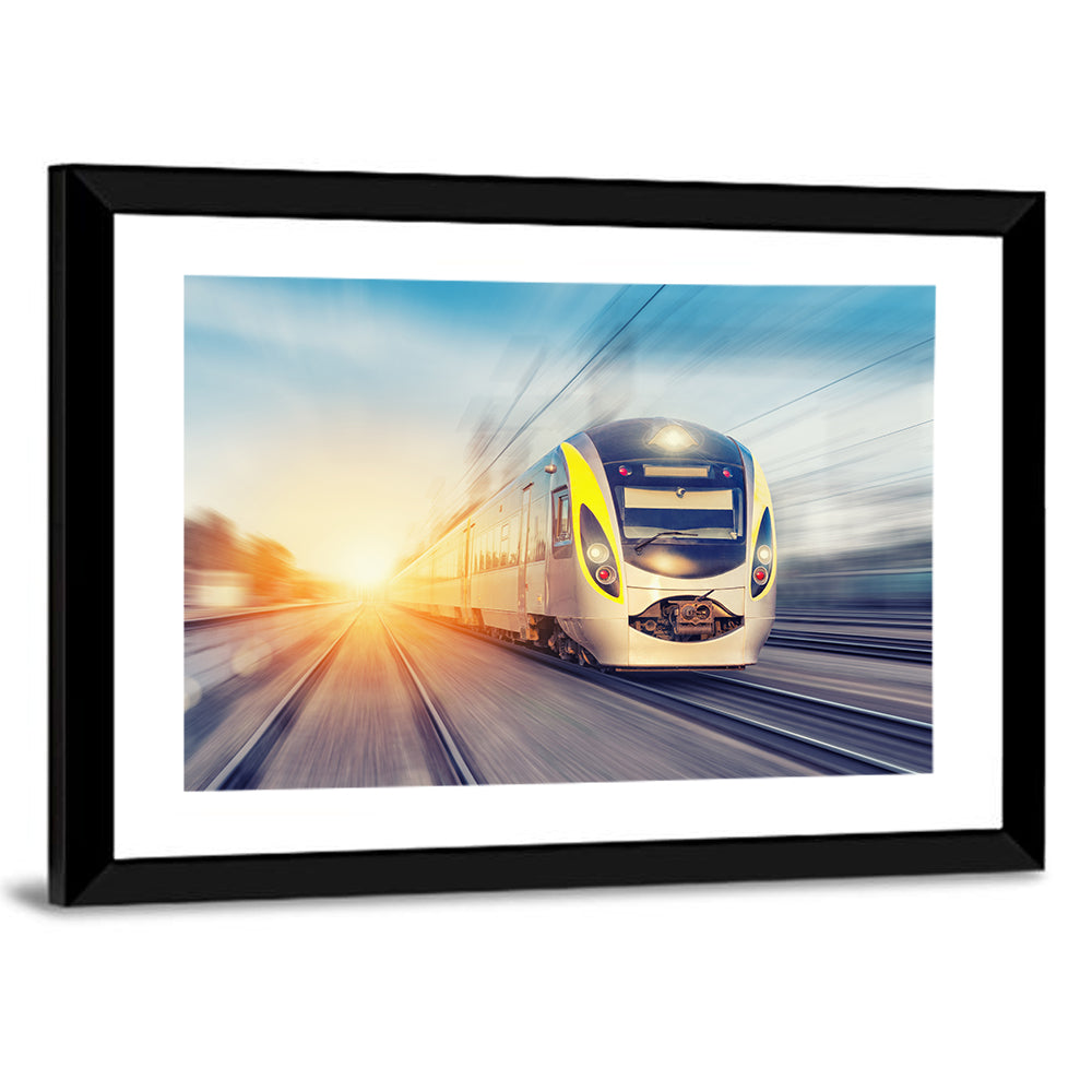 Modern High-speed Train Wall Art