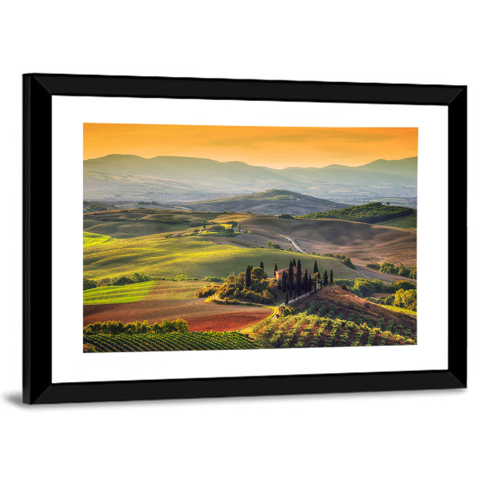 Val D'orcia Sunset Hills Wall Art