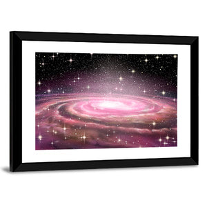 Spiral Galaxy In Deep Space Wall Art