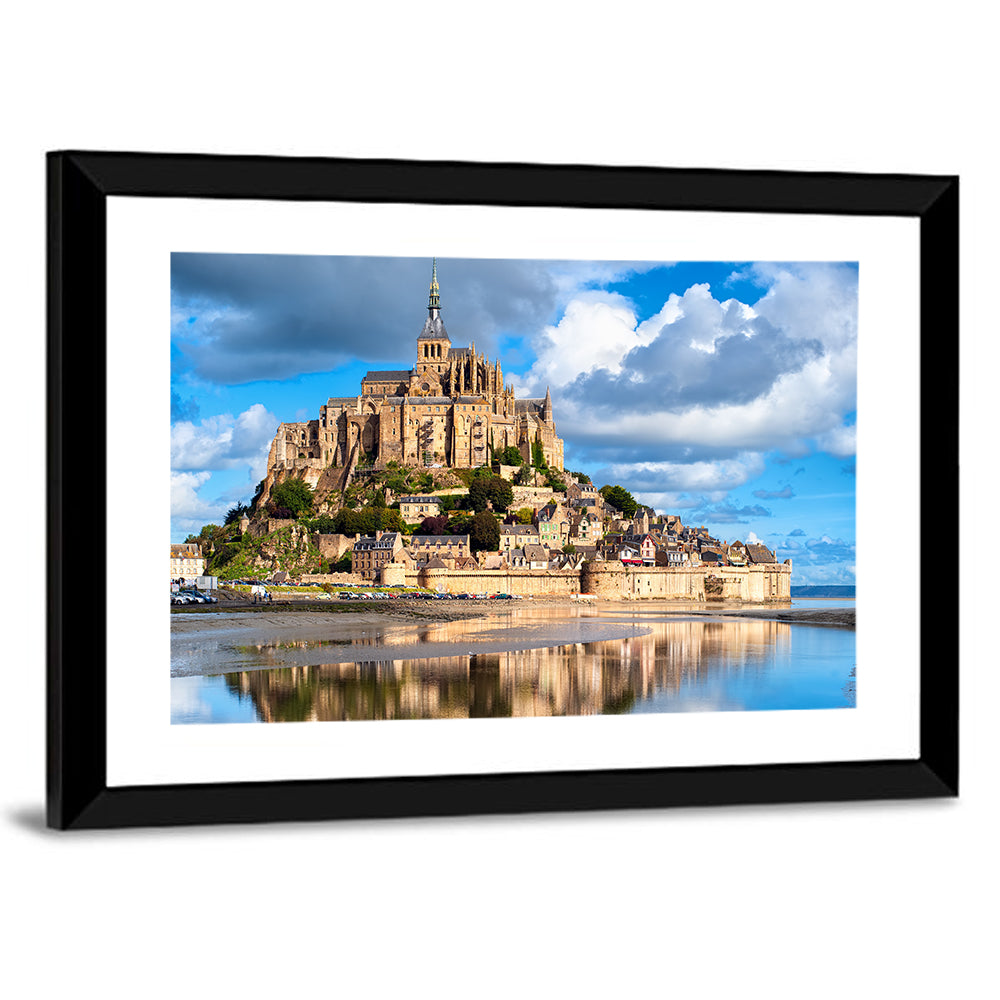 Mont Saint-michel Reflection Wall Art